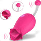 Rose massager with tongue